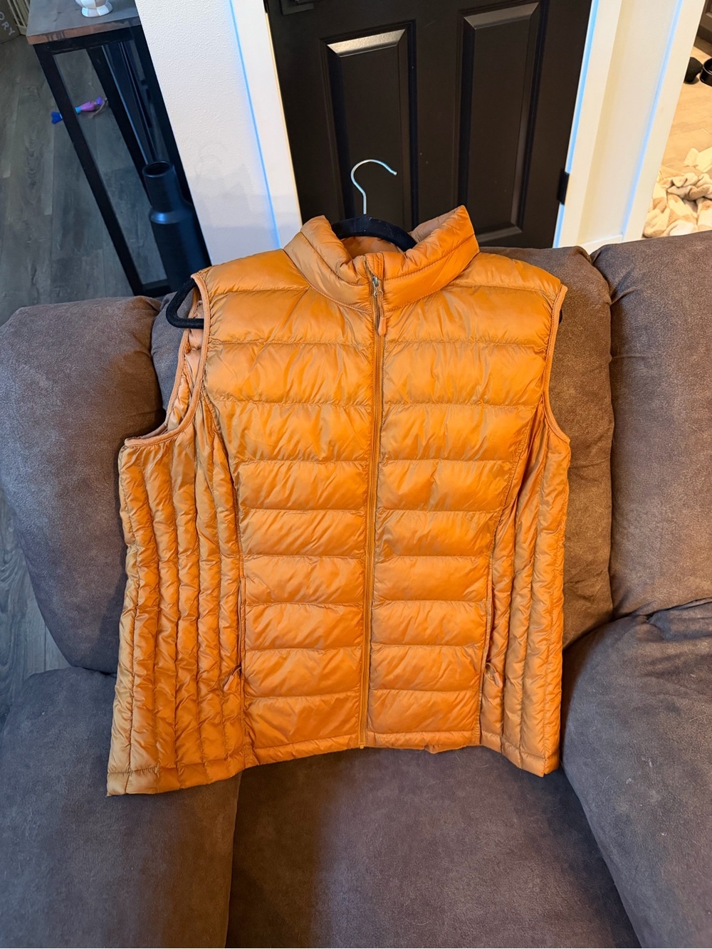 32 Degrees Women's Orange Quilted Packable Vest